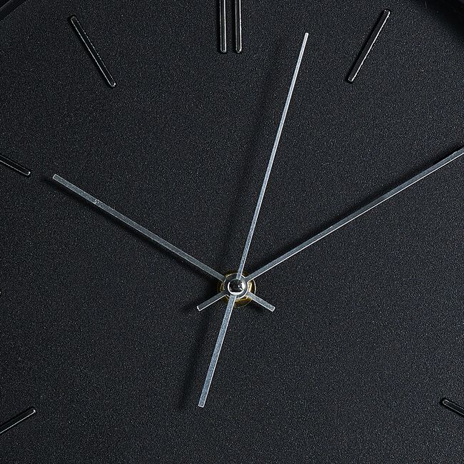 Modern Black Clock - 12"